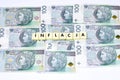 Inflacja w Polsce pod koniec 2021 roku Royalty Free Stock Photo